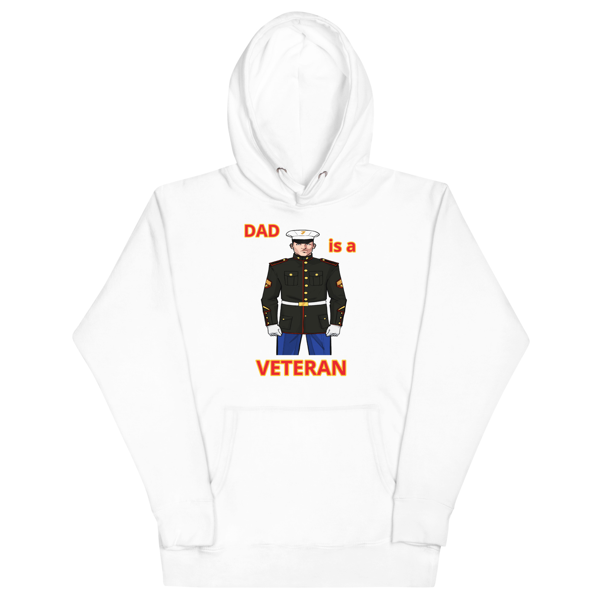 DAD IS A VETERAN TOO FOWER Unisex Hoodie - Image 5