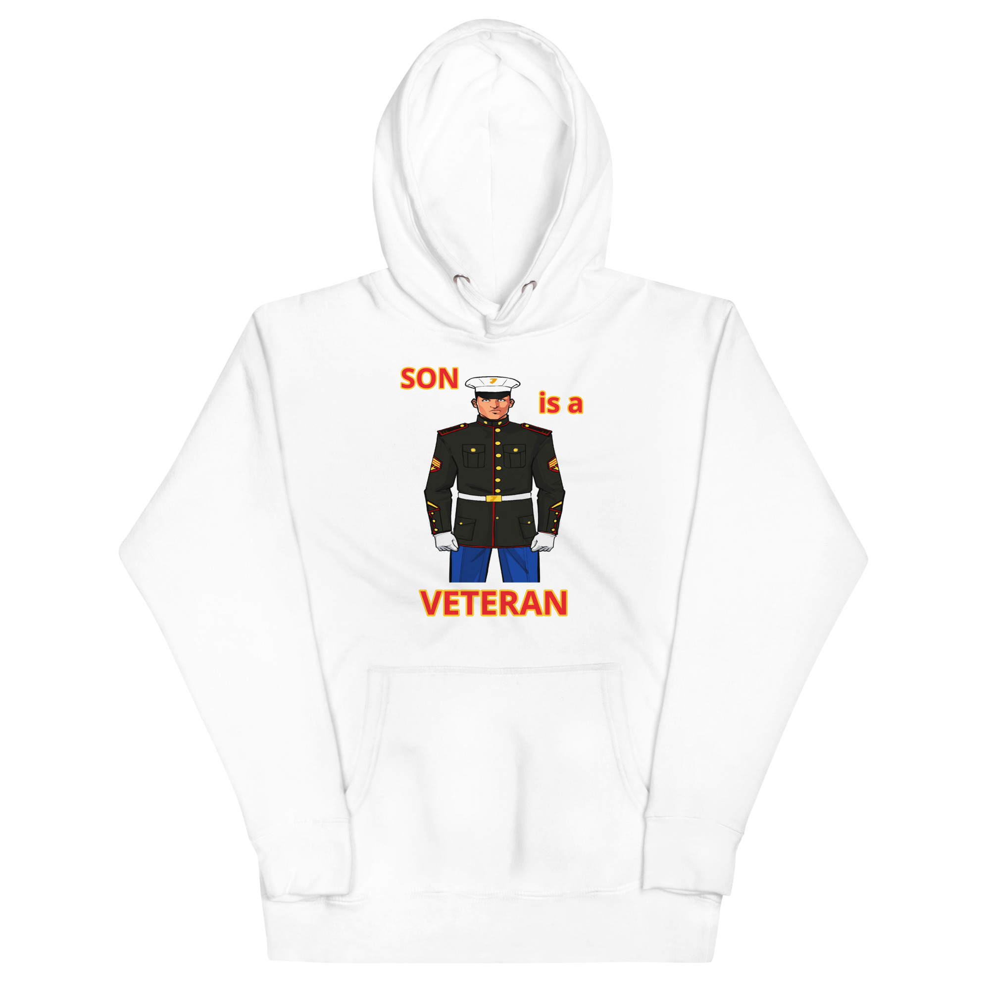 SON IS A VETERAN TOO FOWER Unisex Hoodie - Image 5