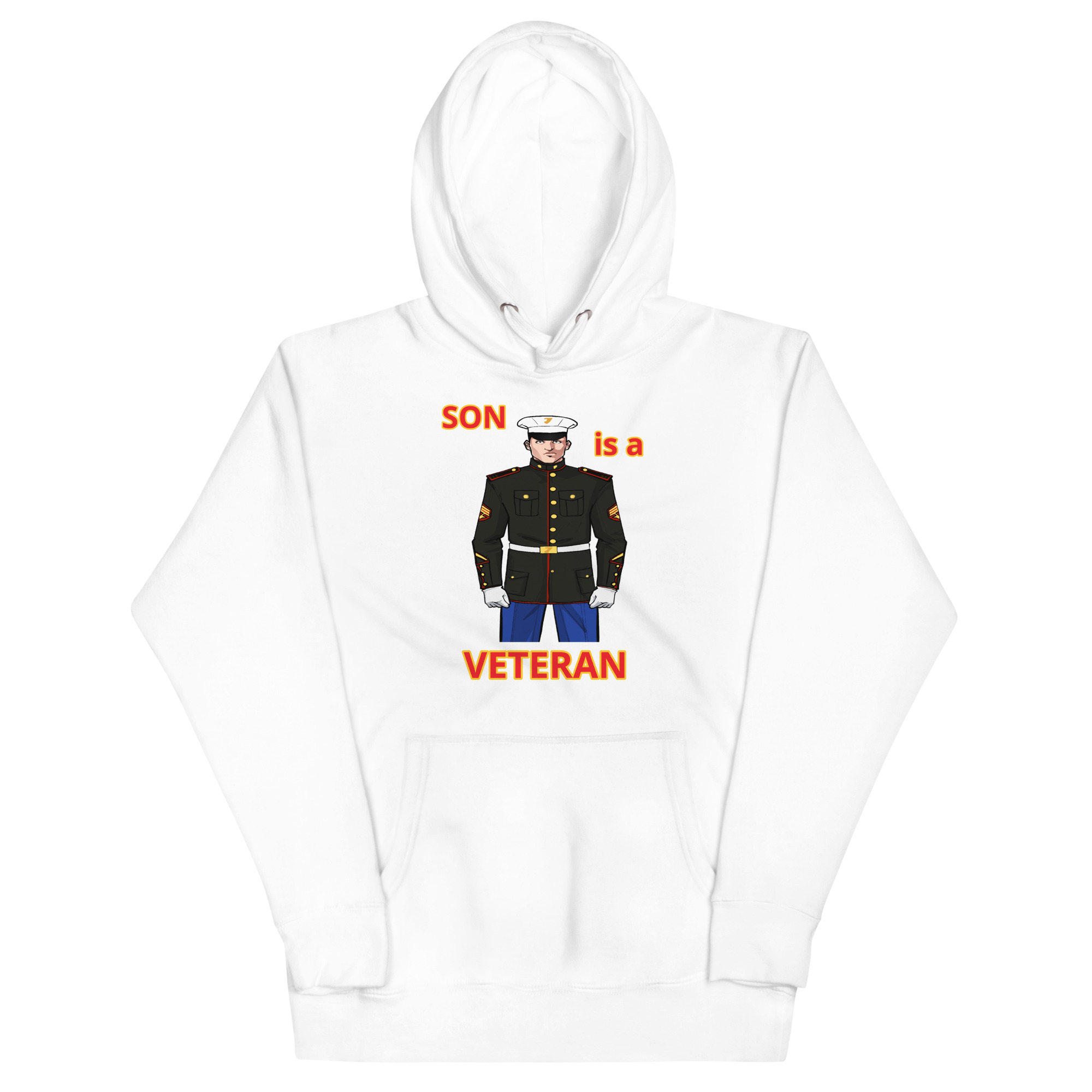 SON IS A VETERAN TOO FOWER Unisex Hoodie - Image 5