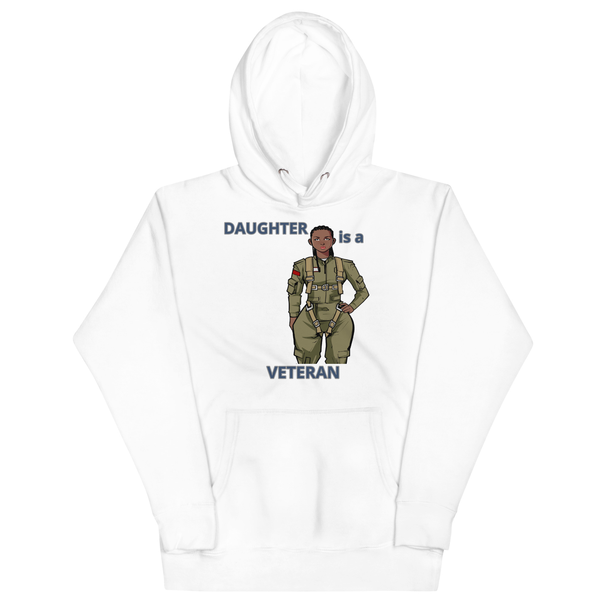DAUGHTER IS A VETERAN TOO FOWER Unisex Hoodie - Image 5