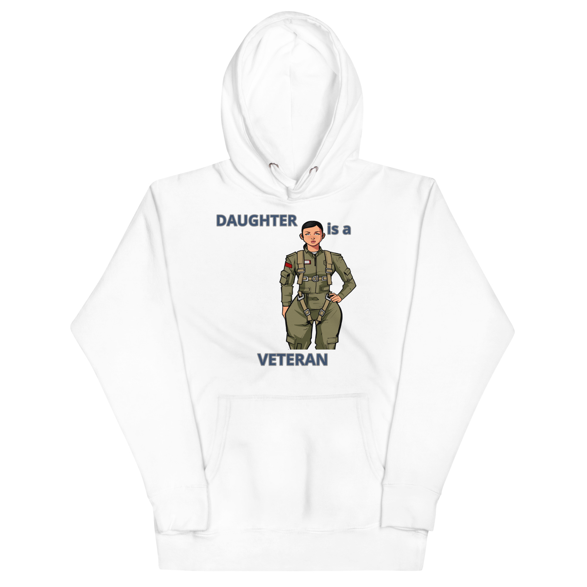 DAUGHTER IS A VETERAN TOO FOWER Unisex Hoodie - Image 5
