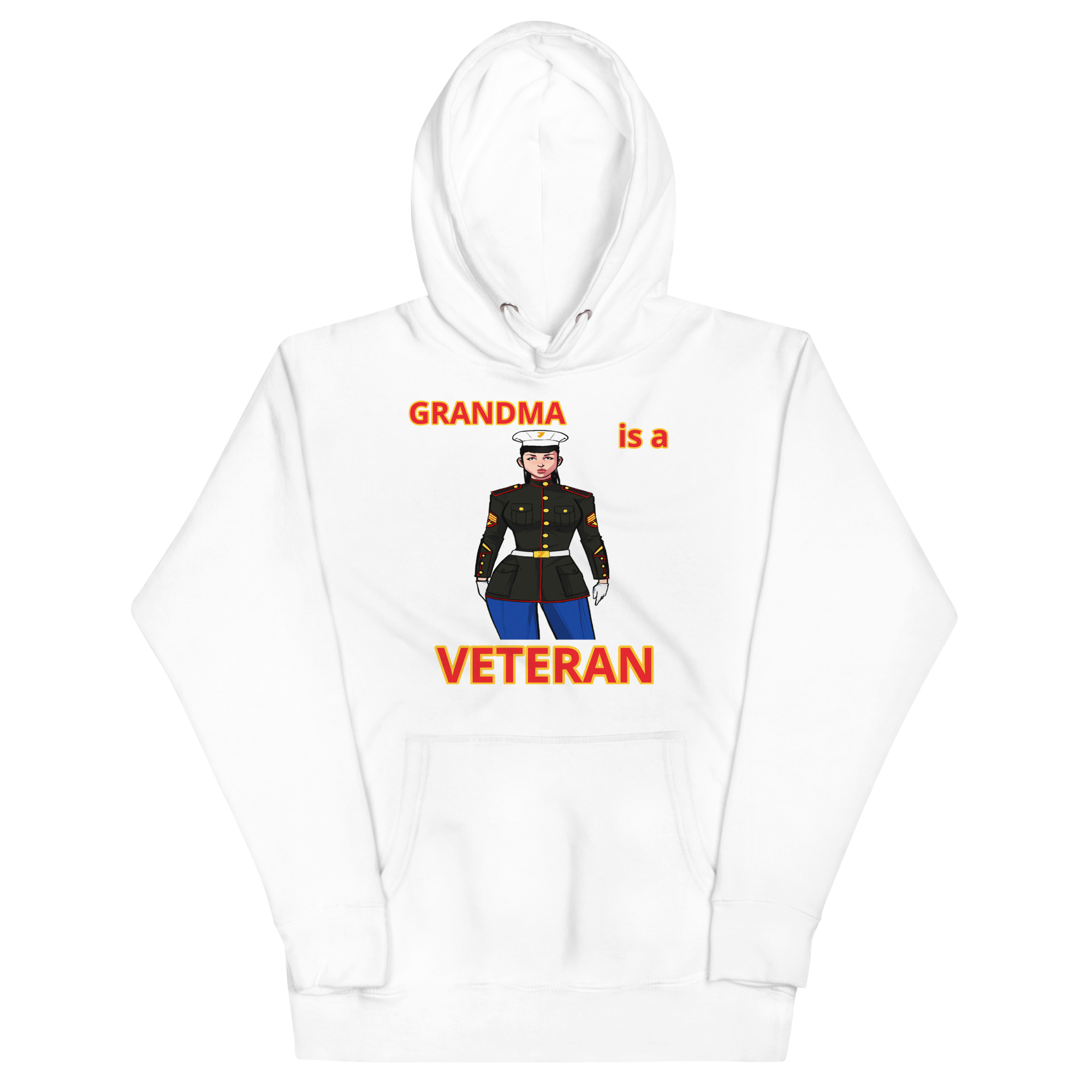 GRANDMA IS VETERAN TOO FOWER Unisex Hoodie - Image 5