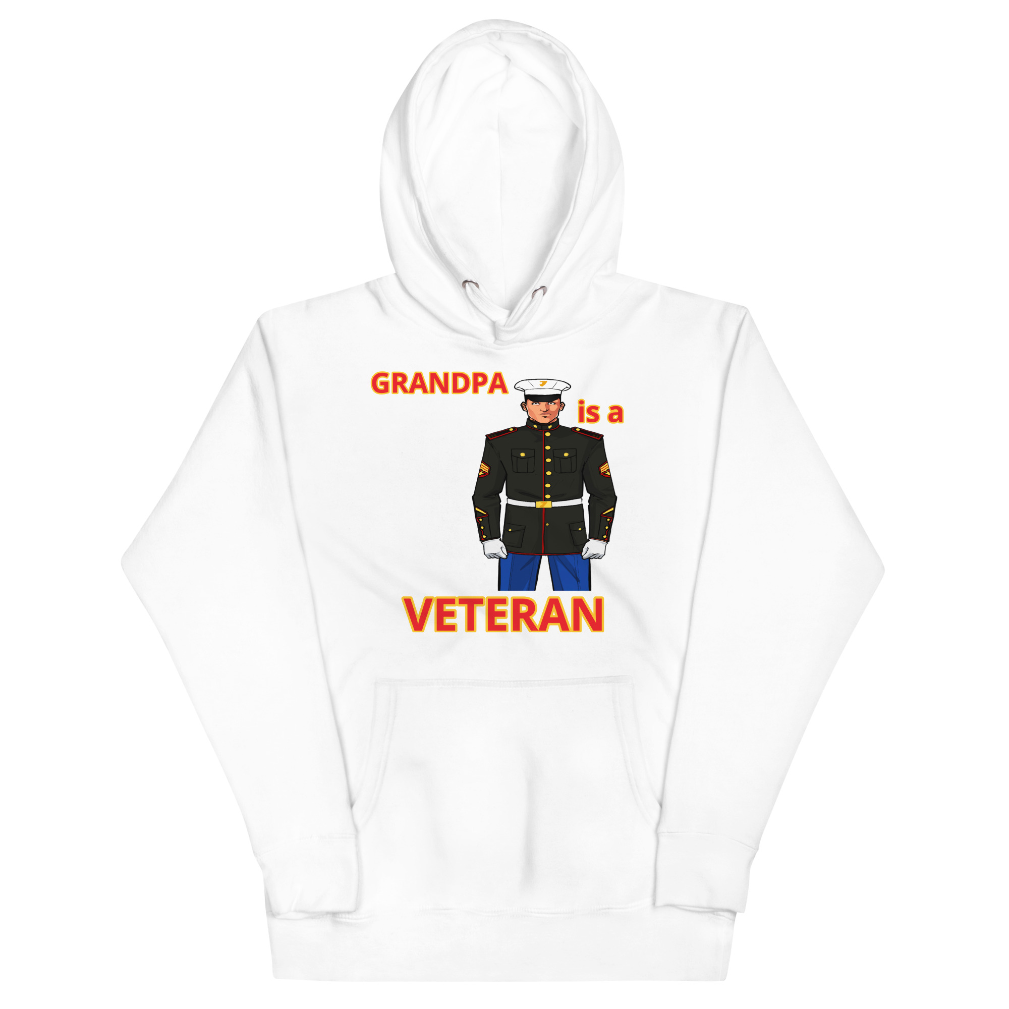 GRANDPA IS A VETERAN TOO FOWER Unisex Hoodie - Image 5