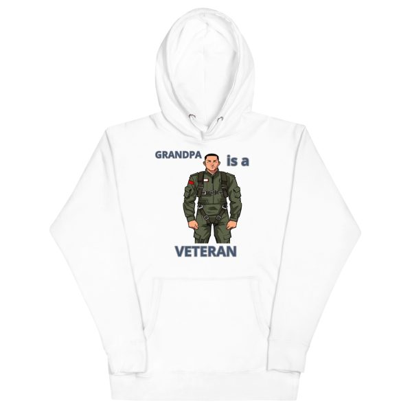 GRANDPA IS A VETERAN TOO FOWER Unisex Hoodie - Image 5