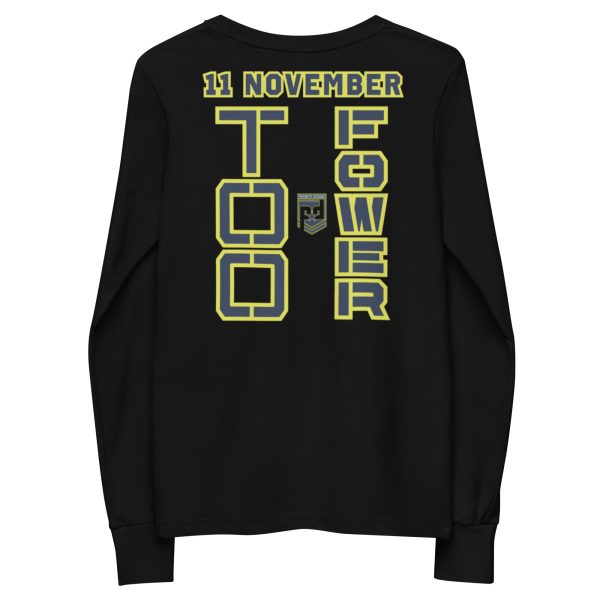 GRANDMA IS A VETERAN TOO FOWER Youth Long Sleeve Tee