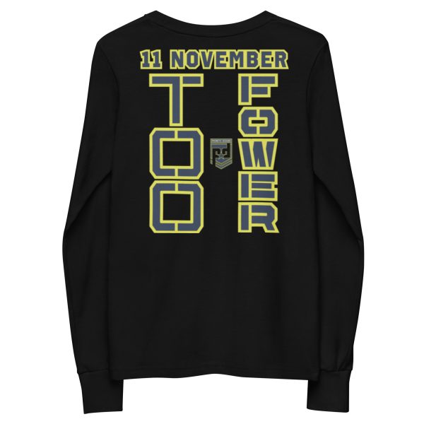GRANDMA IS A VETERAN TOO FOWER Youth Long Sleeve Tee