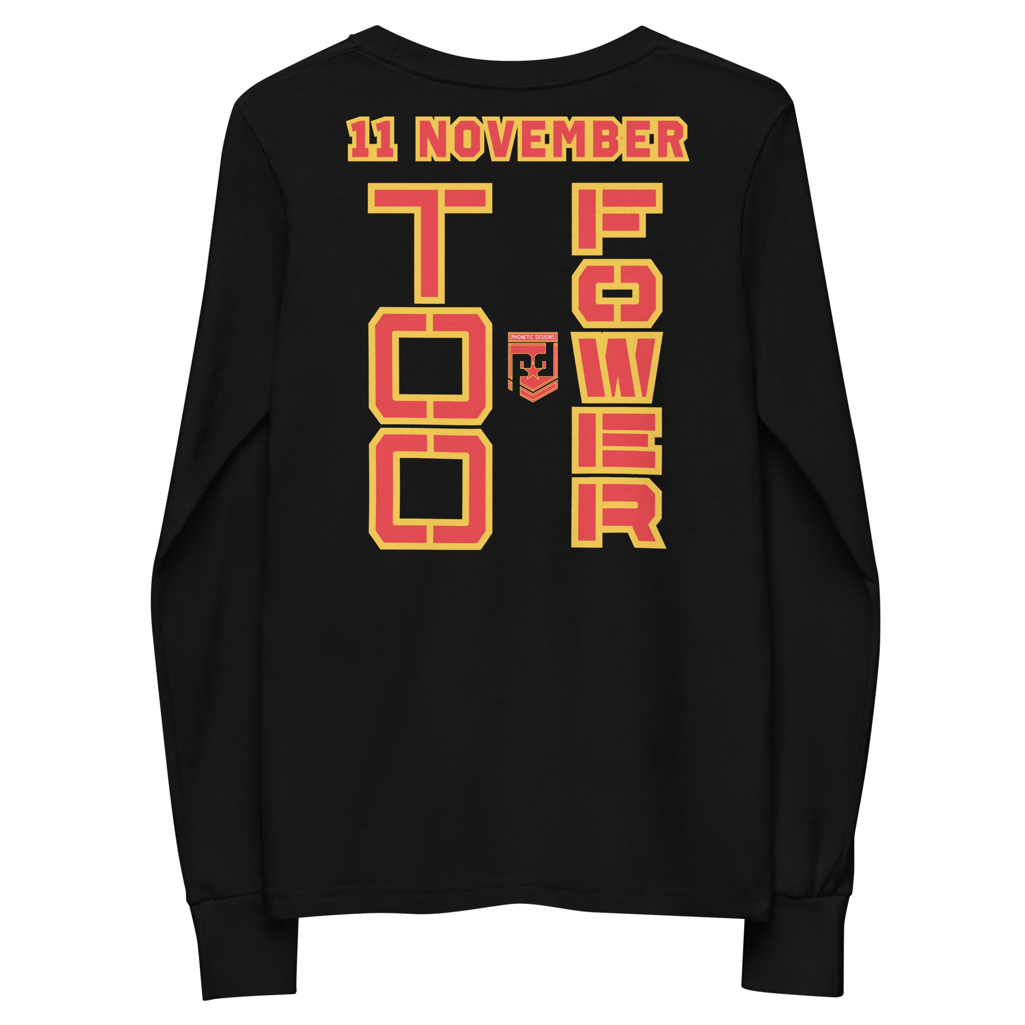 GRANDPA IS A VETERAN TOO FOWER Youth Long Sleeve Tee - Image 2
