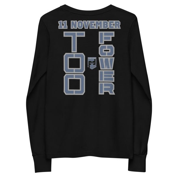 GRANDPA IS A VETERAN TOO FOWER Youth Long Sleeve Tee
