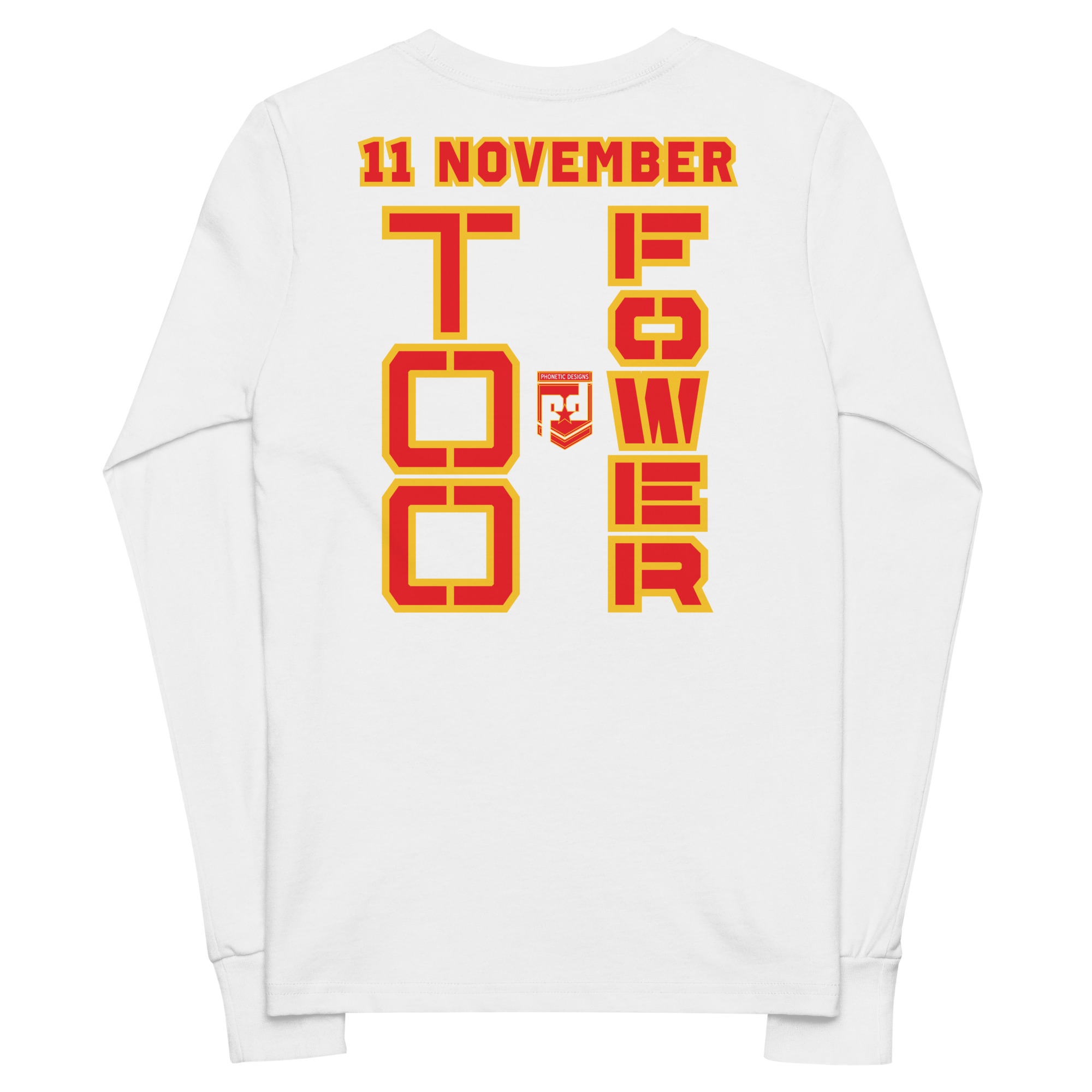 DAD IS A VETERAN TOO FOWER Youth Long Sleeve Tee - Image 6