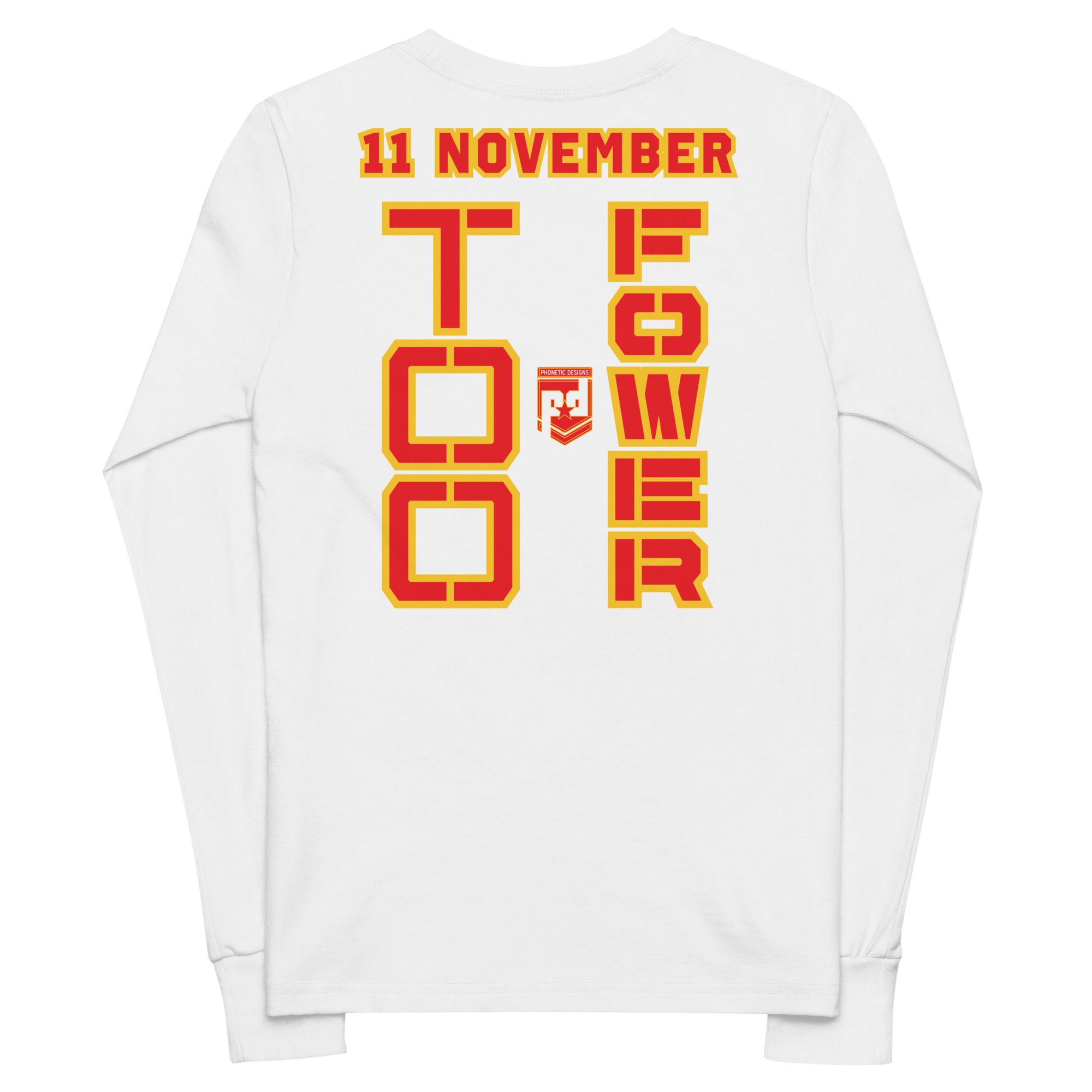 DAD IS A VETERAN TOO FOWER Youth Long Sleeve Tee - Image 6