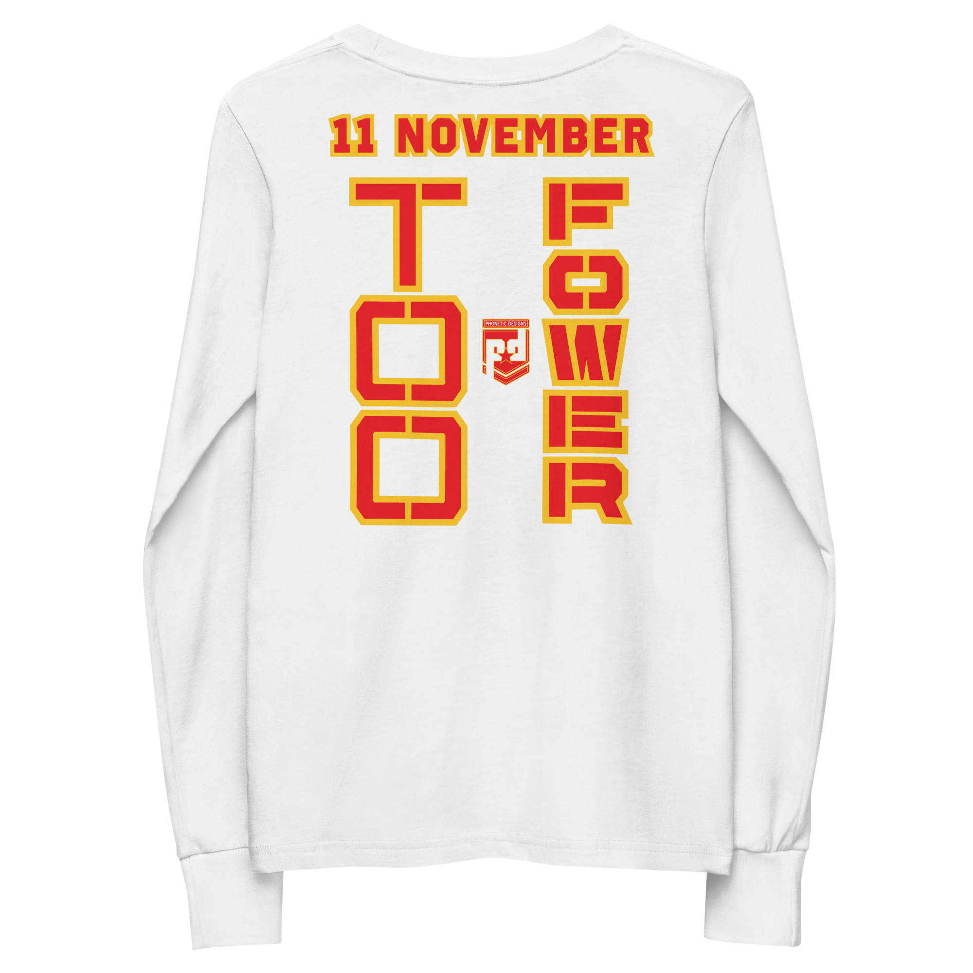 GRANDPA IS A VETERAN TOO FOWER Youth Long Sleeve Tee - Image 6
