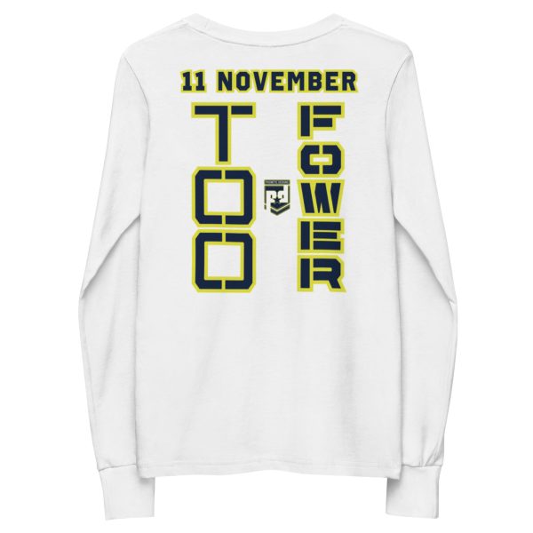 GRANDPA IS A VETERAN TOO FOWER Youth Long Sleeve Tee - Image 6