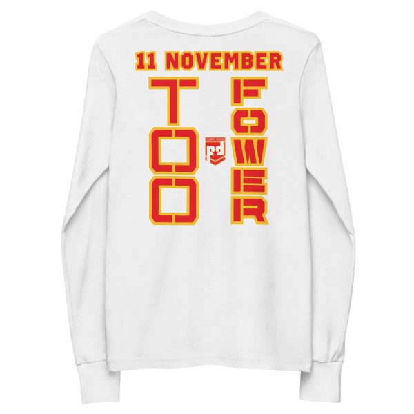 I SUPPORT  VETERANS TOO FOWER Youth Long Sleeve Tee - Image 6
