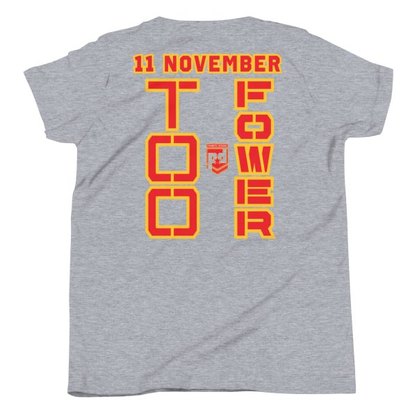 DAD IS A VETERAN TOO FOWER Youth Short Sleeve T-Shirt - Image 4