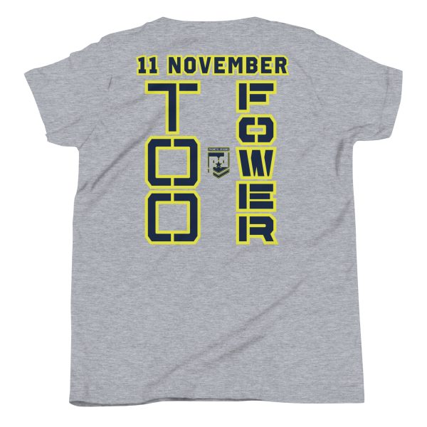 GRANDMA IS A VETERAN TOO FOWER Youth Short Sleeve T-Shirt - Image 4