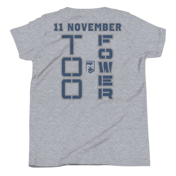 I SUPPORT  VETERANS TOO FOWER Youth Short Sleeve T-Shirt - Image 4