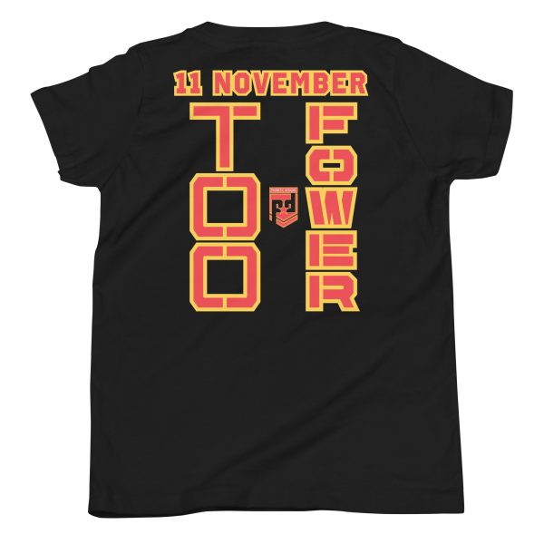DAD IS A VETERAN TOO FOWER Youth Short Sleeve T-Shirt - Image 2