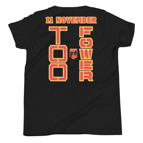 DAD IS A VETERAN TOO FOWER Youth Short Sleeve T-Shirt