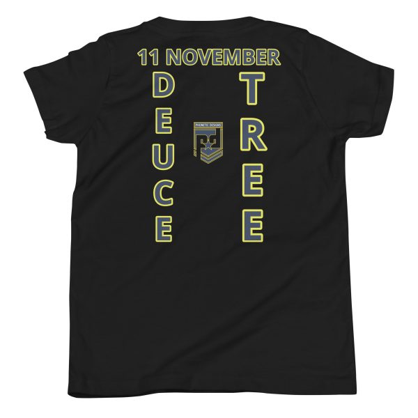 GRANDMA IS A VETERAN TOO FOWER Youth Short Sleeve T-Shirt