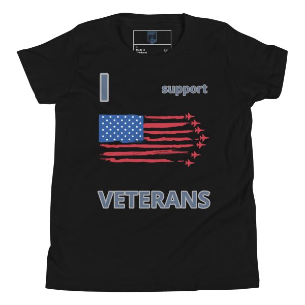 I SUPPORT  VETERANS TOO FOWER Youth Short Sleeve T-Shirt