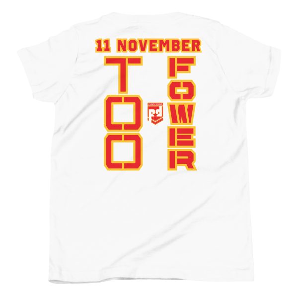 DAD IS A VETERAN TOO FOWER Youth Short Sleeve T-Shirt - Image 6