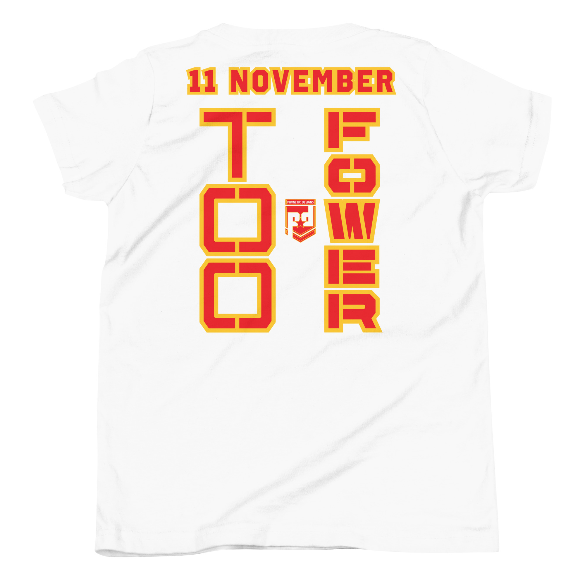 DAD IS A VETERAN TOO FOWER Youth Short Sleeve T-Shirt - Image 6