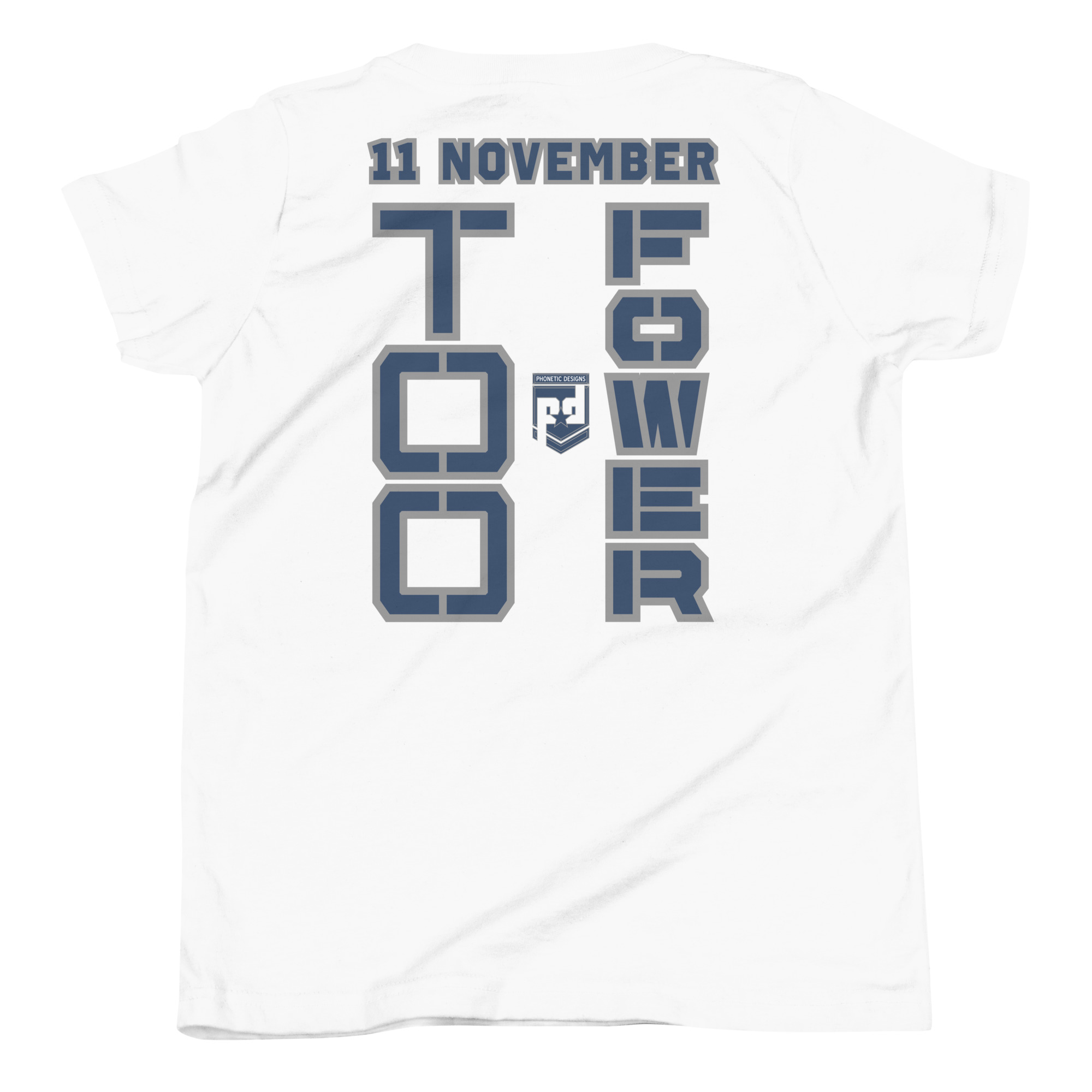 GRANDMA IS A VETERAN TOO FOWER Youth Short Sleeve T-Shirt - Image 6