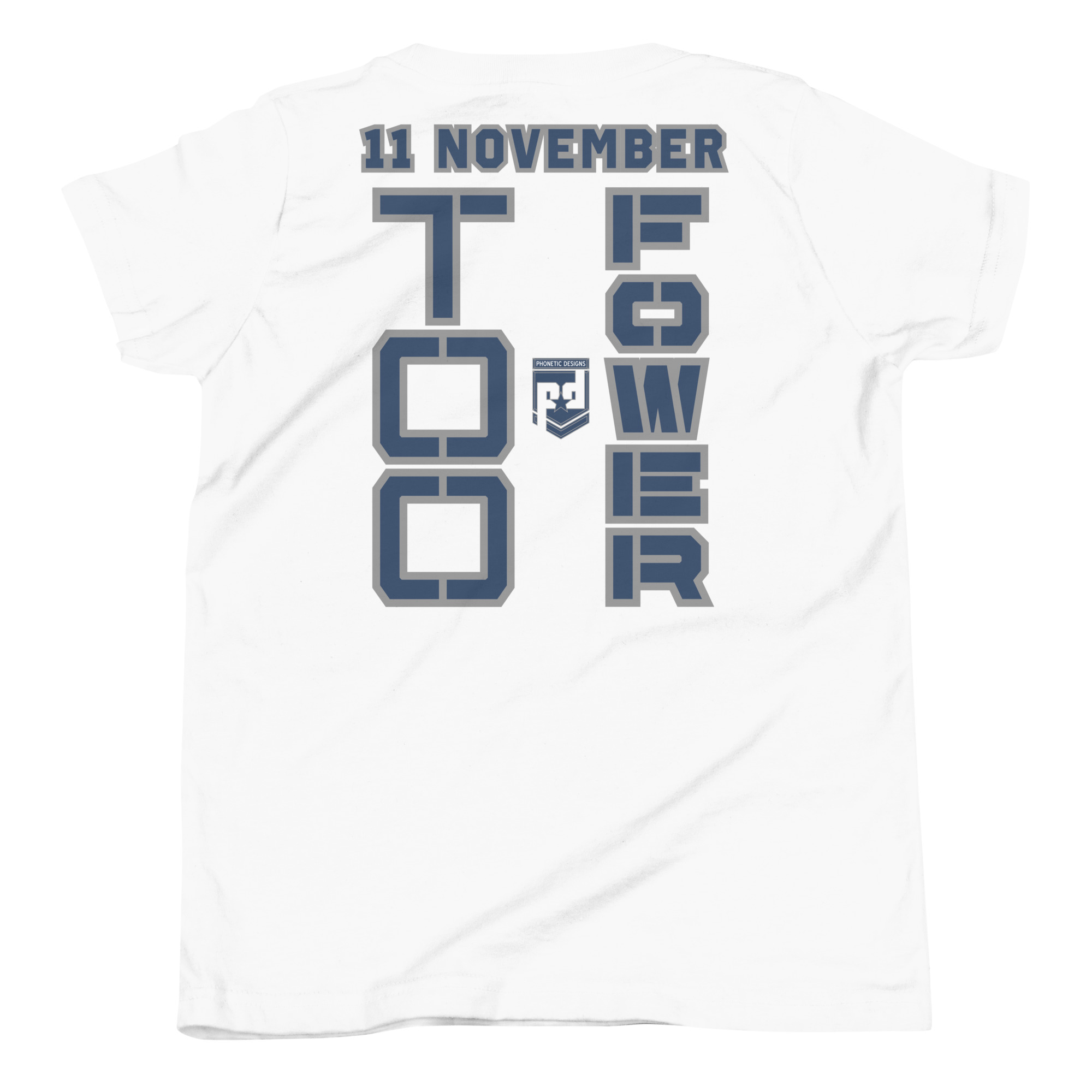 GRANDMA IS A VETERAN TOO FOWER Youth Short Sleeve T-Shirt - Image 6