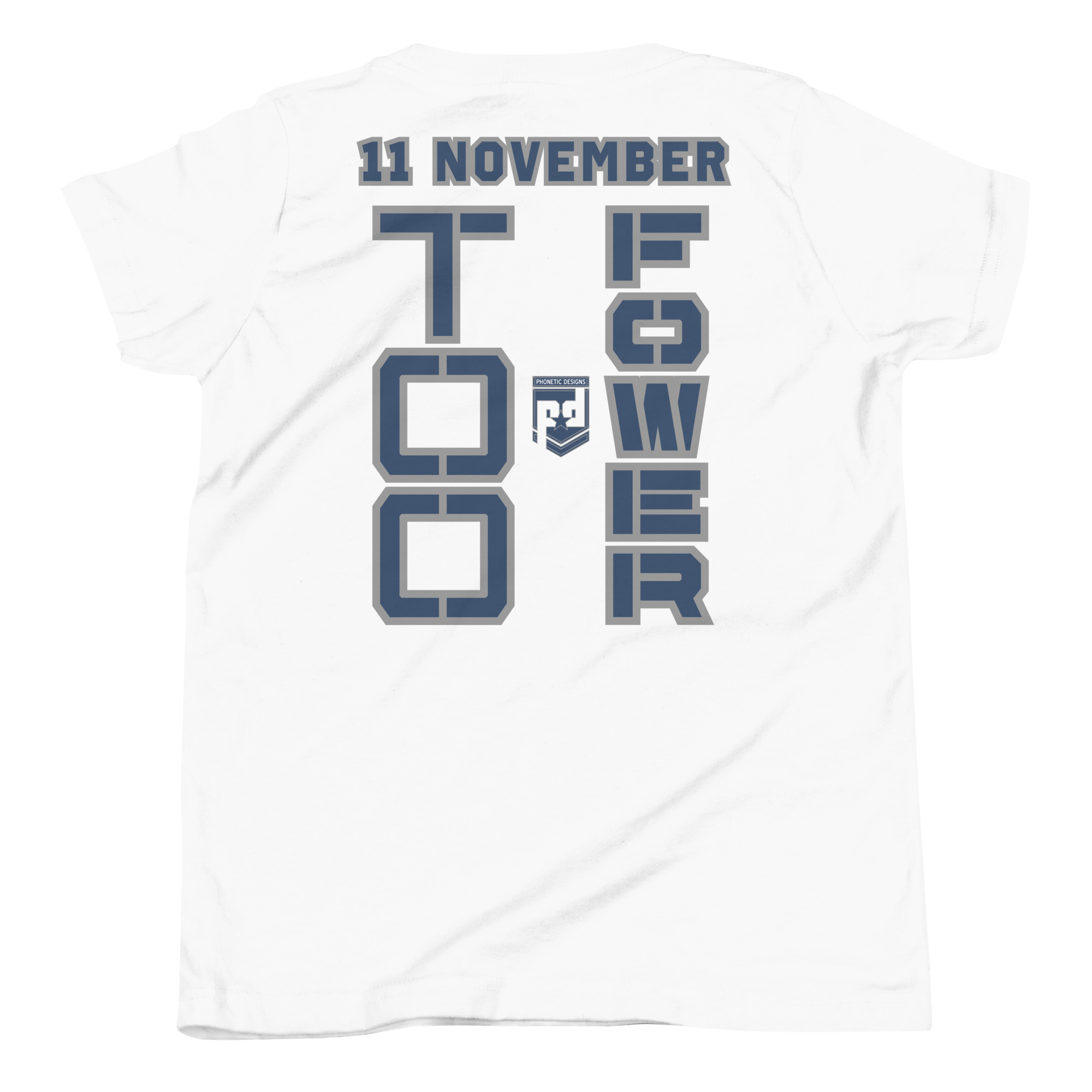 GRANDMA IS A VETERAN TOO FOWER Youth Short Sleeve T-Shirt - Image 6