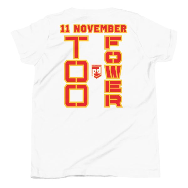 GRANDMA IS A VETERAN TOO FOWER Youth Short Sleeve T-Shirt - Image 6