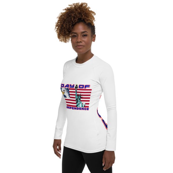 4 JULY TOO FIFE Women's Rash Guard - Image 3