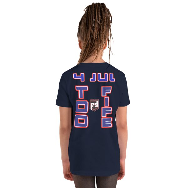 4 JULY TOO FIFE Youth Short Sleeve T-Shirt - Image 4