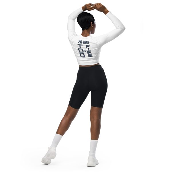HONOR OUR FALLEN TOO FIFE Recycled Long-Sleeve Crop Top - Image 3