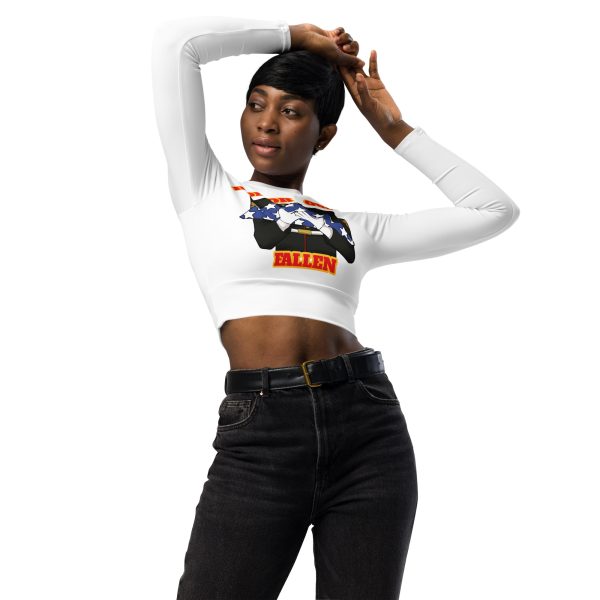 HONOR OUR FALLEN TOO FIFE Recycled Long-Sleeve Crop Top