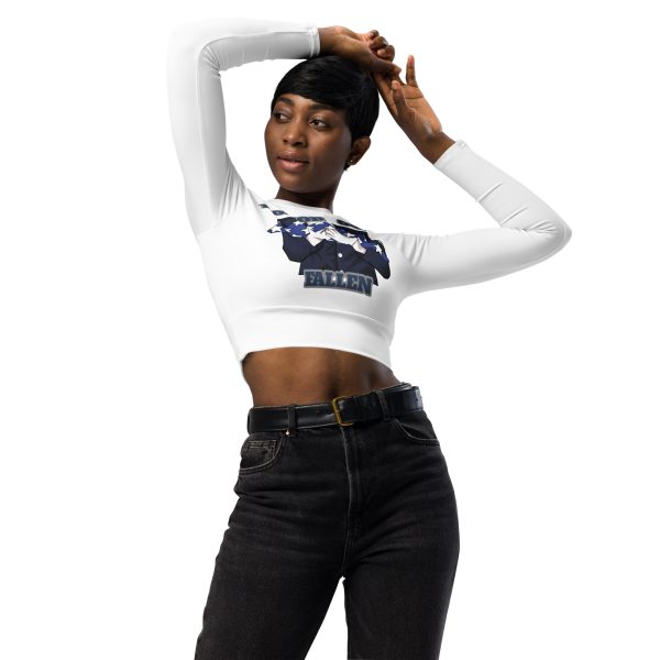 HONOR OUR FALLEN TOO FIFE Recycled Long-Sleeve Crop Top