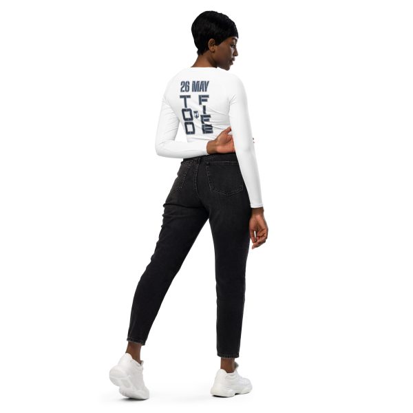 HONOR OUR FALLEN TOO FIFE Recycled Long-Sleeve Crop Top - Image 4