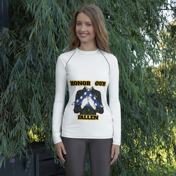 HONOR OUR FALLEN TOO FIFE Women's Rash Guard
