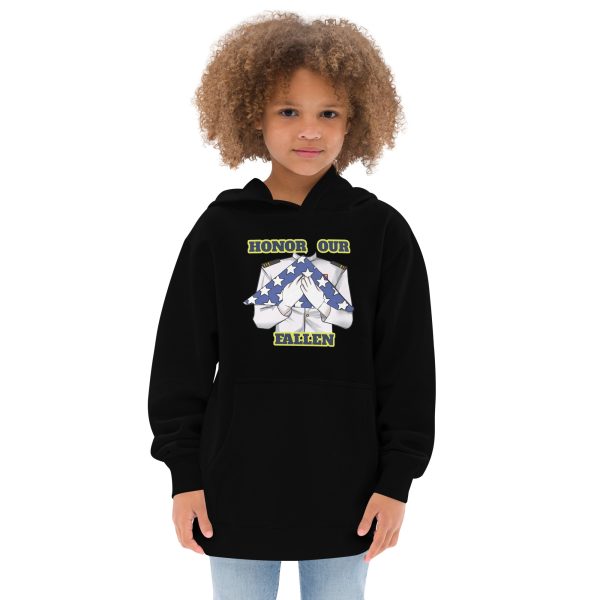 HONOR OUR FALLEN TOO FIFE Kids Fleece Hoodie