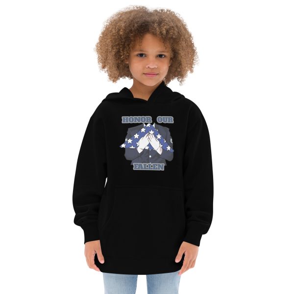 HONOR OUR FALLEN TOO FIFE Kids Fleece Hoodie