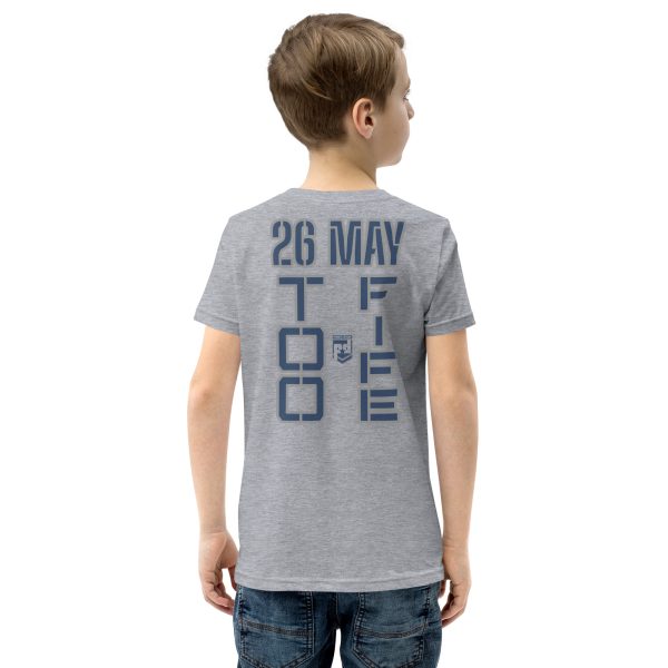 HONOR OUR FALLEN TOO FIFE Youth Short Sleeve T-Shirt - Image 8