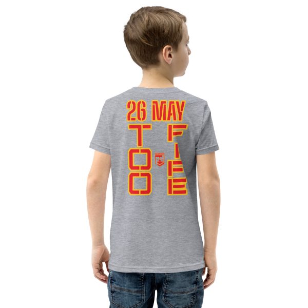 HONOR OUR FALLEN TOO FIFE Youth Short Sleeve T-Shirt - Image 8