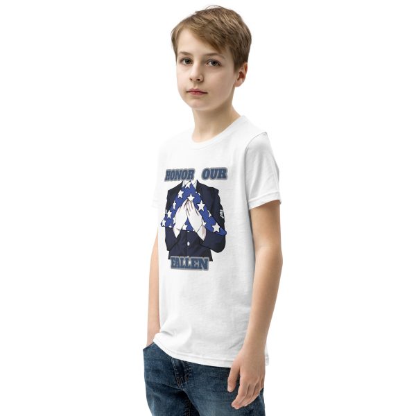 HONOR OUR FALLEN TOO FIFE Youth Short Sleeve T-Shirt - Image 11