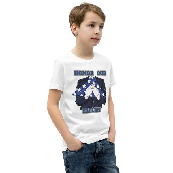 HONOR OUR FALLEN TOO FIFE Youth Short Sleeve T-Shirt - Image 10
