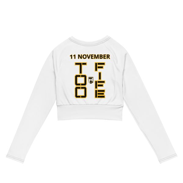I AM A VETERAN TOO FIFE Recycled Long-Sleeve Crop Top