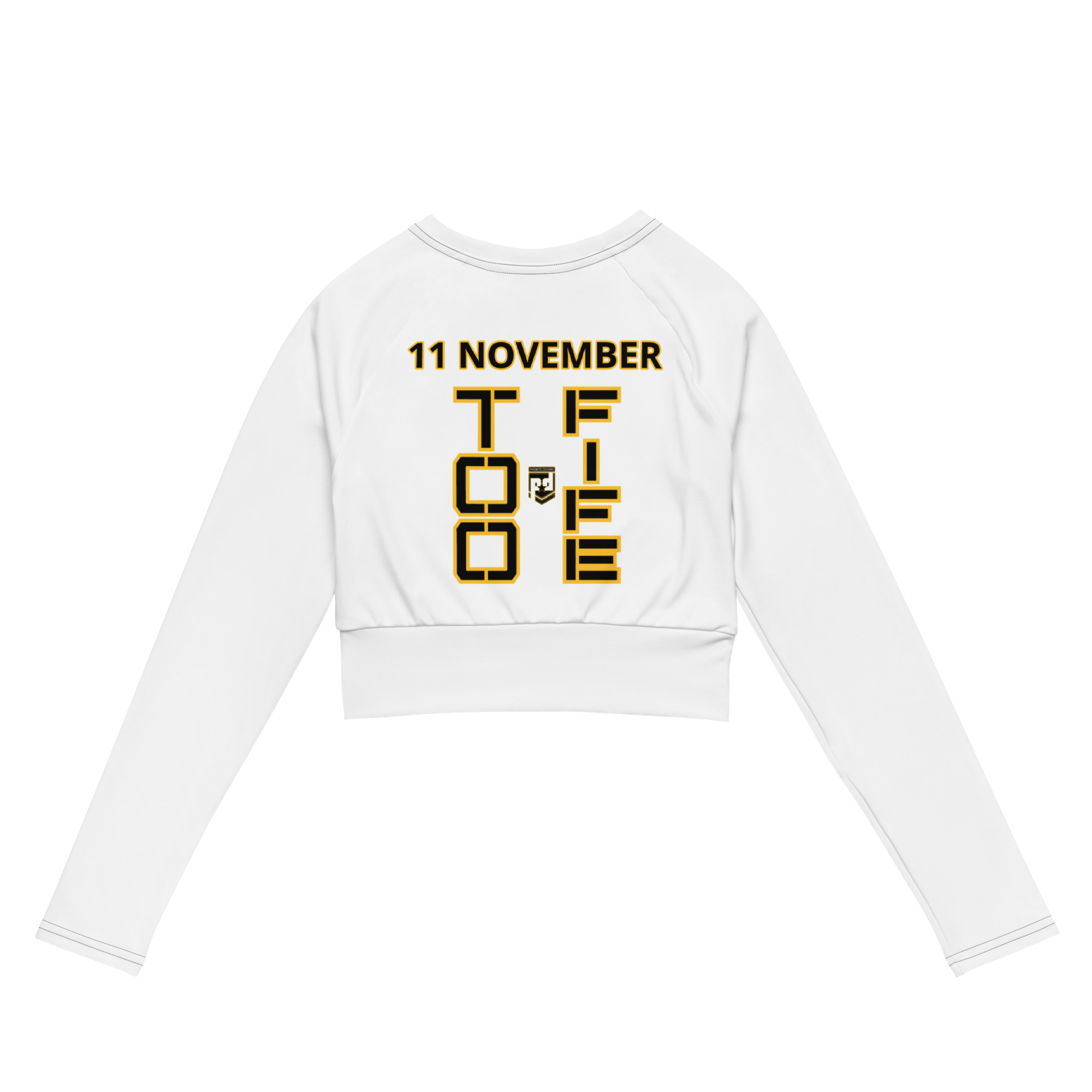 DAUGHTER IS A VETERAN TOO FIFE Recycled Long-Sleeve Crop Top - Image 2