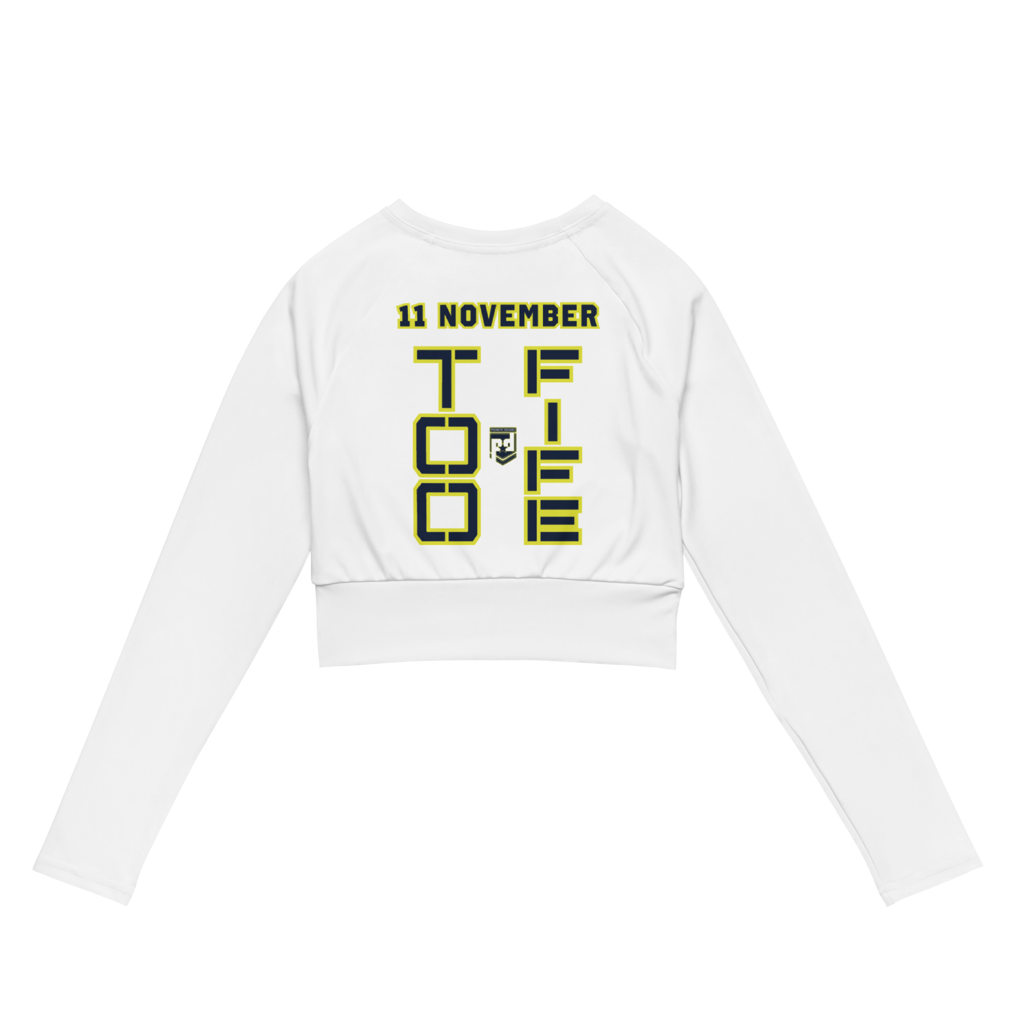 SPOUSE IS A VETERAN TOO FIFE Recycled Long-Sleeve Crop Top - Image 2
