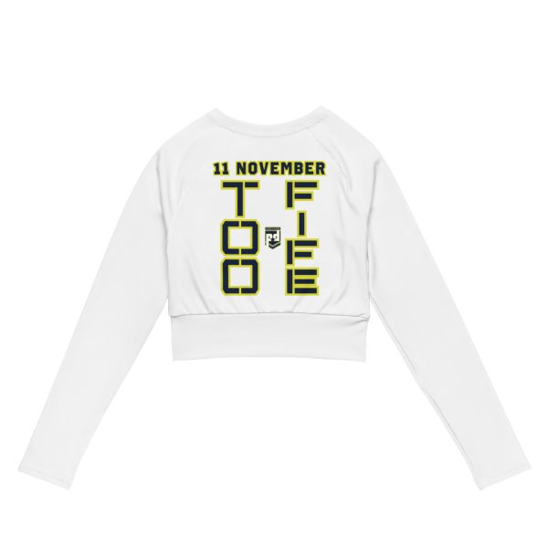 MOM IS A VETERAN TOO FIFE Recycled Long-Sleeve Crop Top