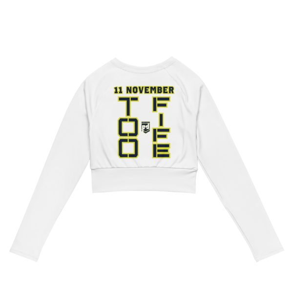 GRANDMA IS A VETERAN TOO FIFE Recycled Long-Sleeve Crop Top