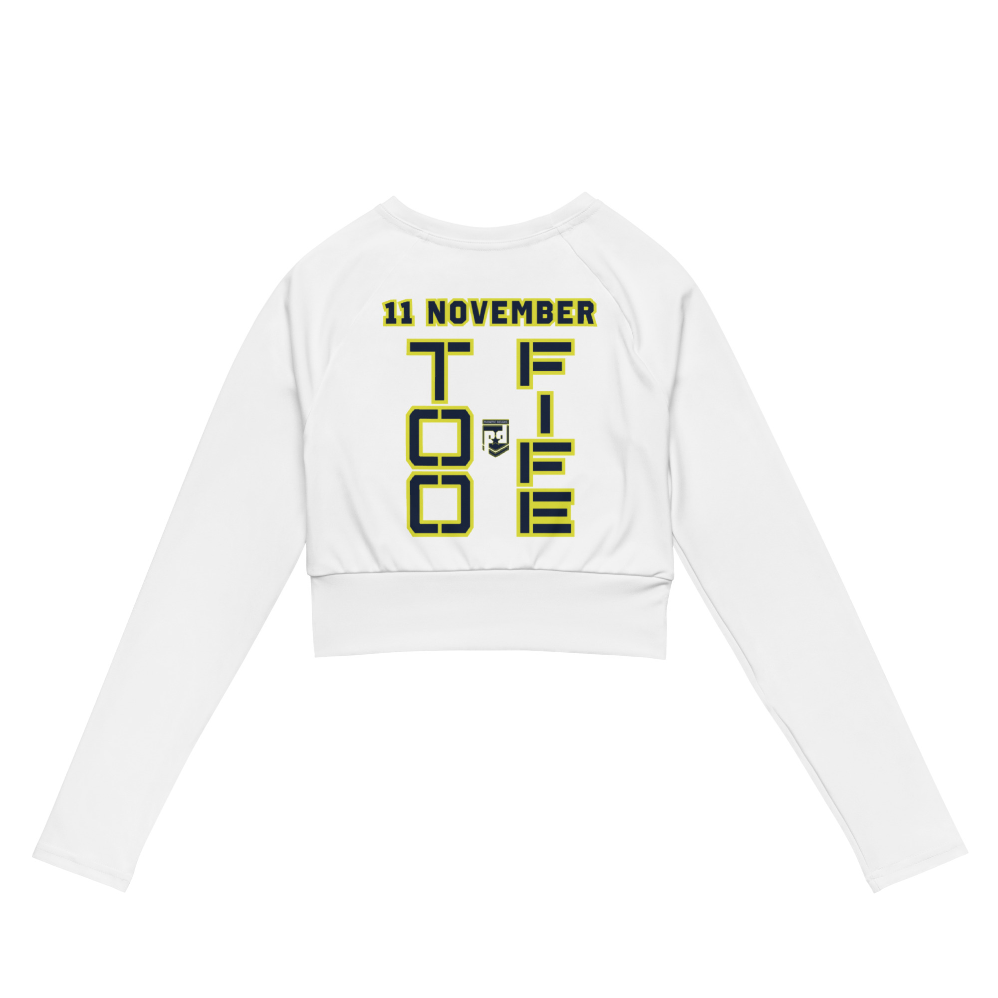 GRANDMA IS A VETERAN TOO FIFE Recycled Long-Sleeve Crop Top - Image 2