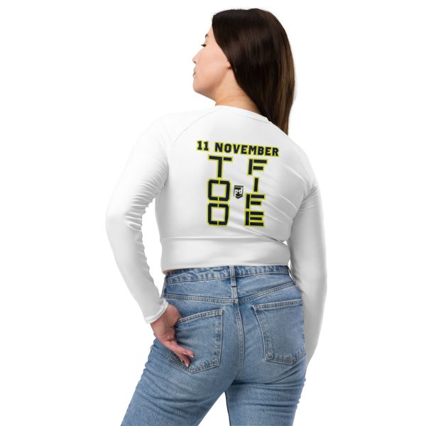 I SUPPORT  VETERANS TOO FIFE Recycled Long-Sleeve Crop Top